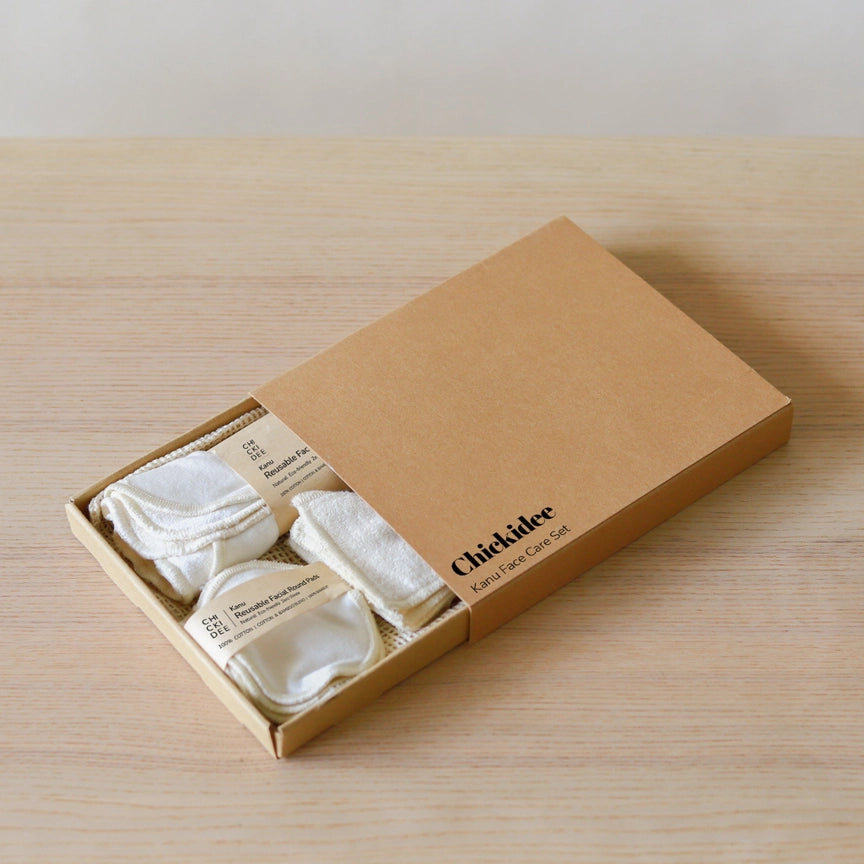 Chickidee Organic Cotton Face Skincare Cloth Set Plastic Freedom