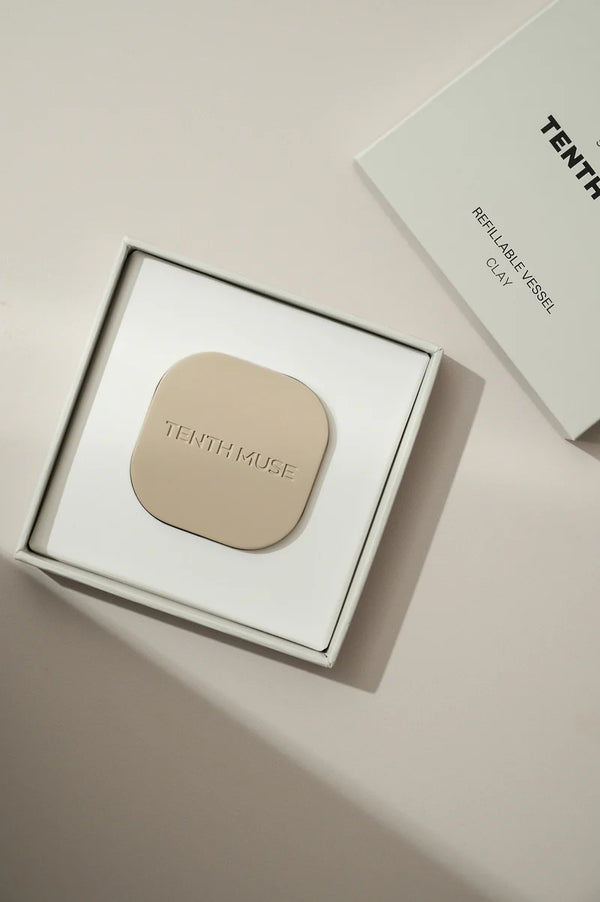 TENTH MUSE Solid Perfume Refillable Metal Vessel