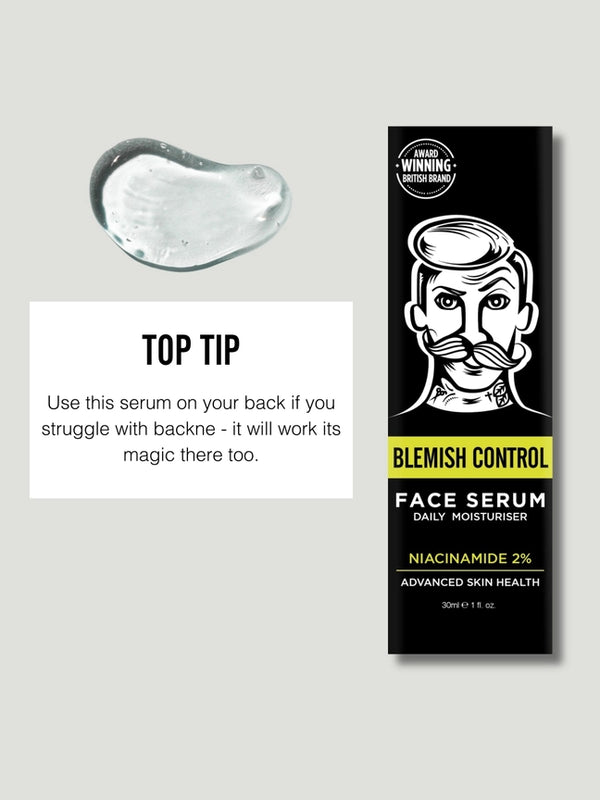 BARBERPRO Daily Serum for Men - Blemish Control with 2% Niacinamide
