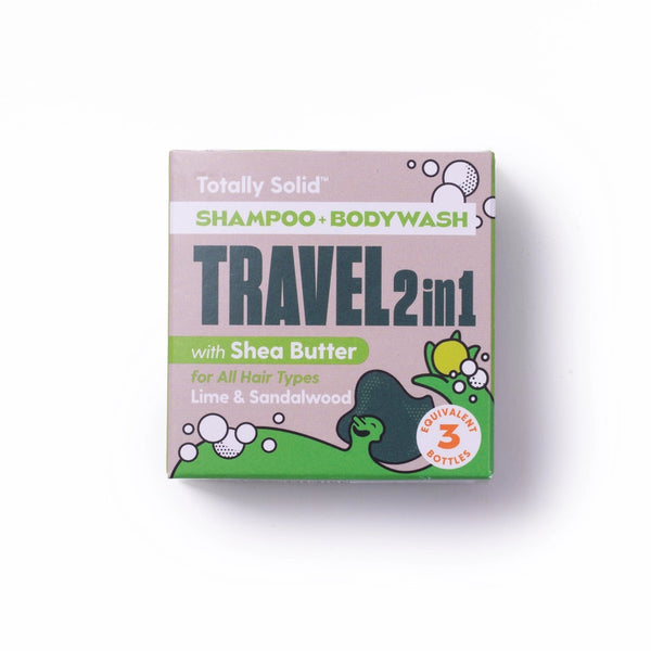 Shower Blocks Solid Travel Bar 2-in-1 Shampoo & Body Wash