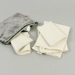 A Slice of Green Organic Cotton Reusable Tissues - x5 Pack