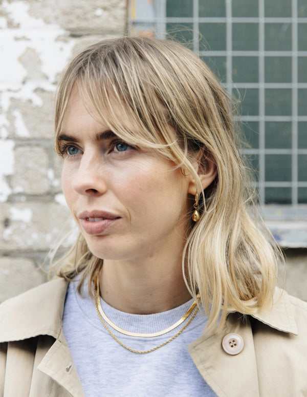 Nordic Muse Gold Double Layer Feature Waterproof Necklace