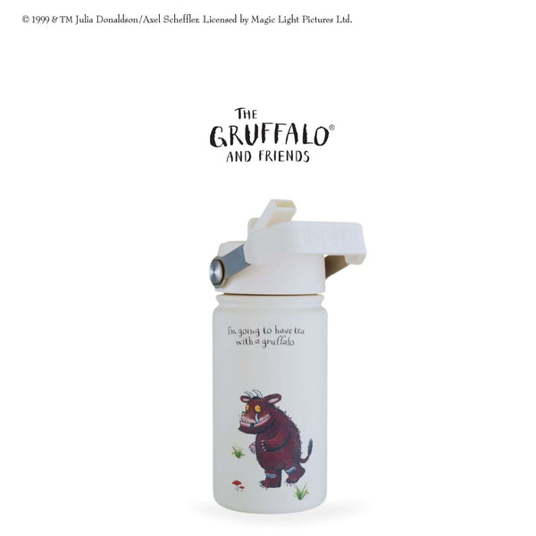 One Green Bottle Stainless Steel Kids Water Bottle 400ml - Gruffalo Cream