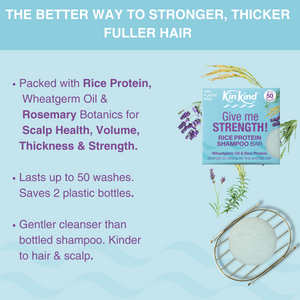KinKind Rice Water Shampoo Bar 50g - for Thin Hair