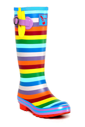 Evercreatures Natural Rubber Wellies - Rainbow