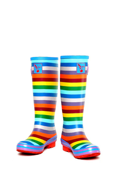 Evercreatures Natural Rubber Wellies - Rainbow