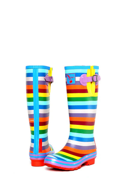 Evercreatures Natural Rubber Wellies - Rainbow