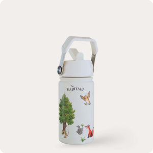 One Green Bottle Stainless Steel Kids Water Bottle 400ml - Gruffalo Cream