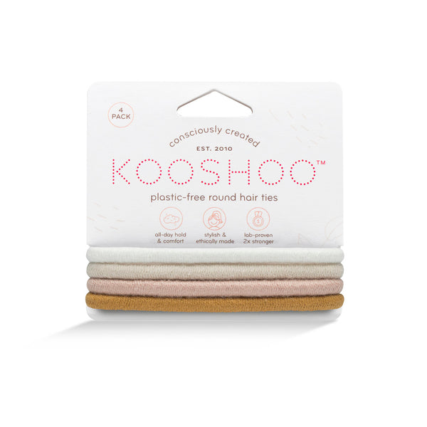 KooShoo Plastic Free Round Mondo Hair Ties