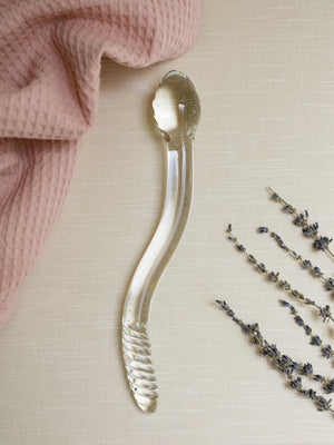 The Natural Love Company Tansy Wave - 10" Glass Dildo
