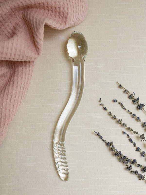 The Natural Love Company Tansy Wave - 10" Glass Dildo