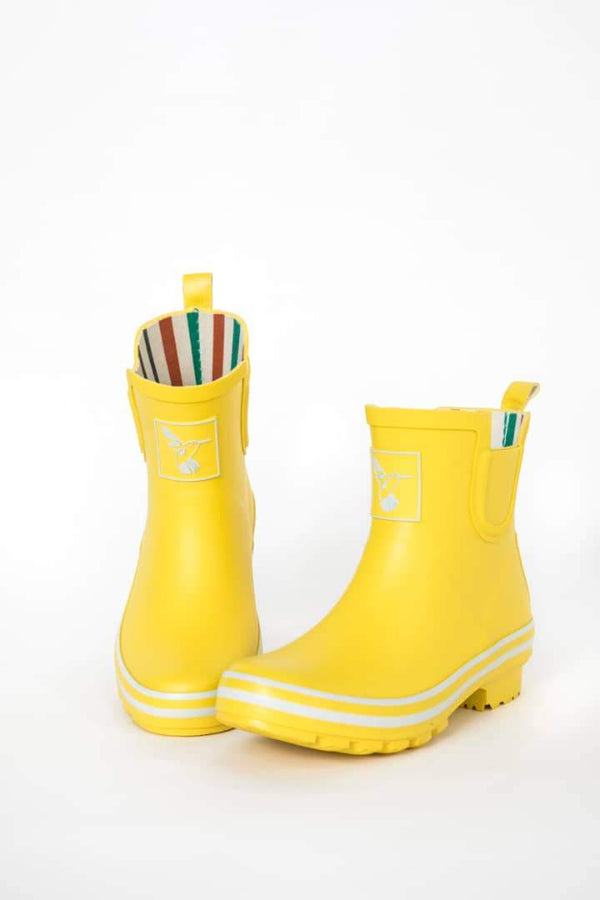 Evercreatures Natural Rubber Ankle Wellies - Yellow