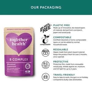 Together Health B Complex Vegan & Organic Supplement x30 – Compostable Packet