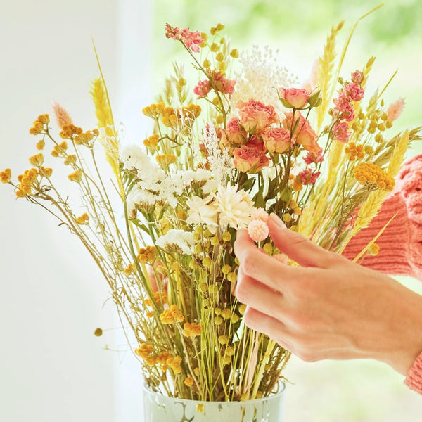 Wildflowers by Floriette Dried Flower Bouquet 50cm - Pink Lemonade