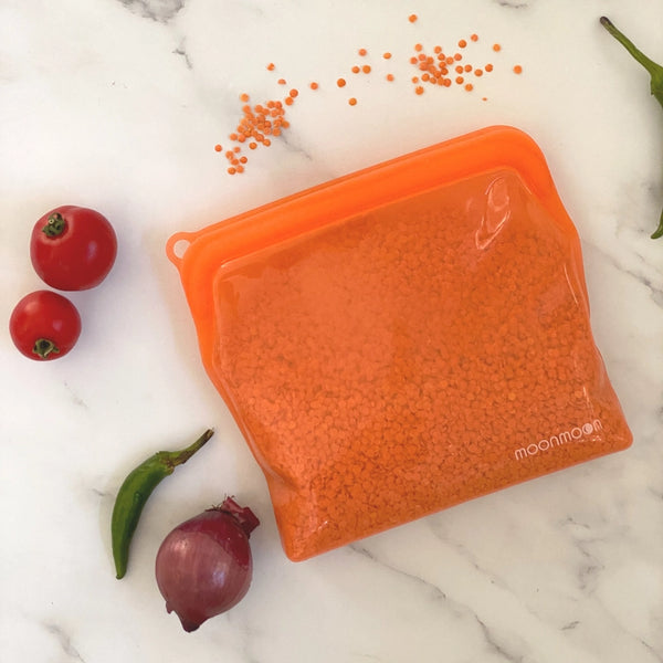 Moonmoon Reusable Silicone Food Bags Large - x2 Pack