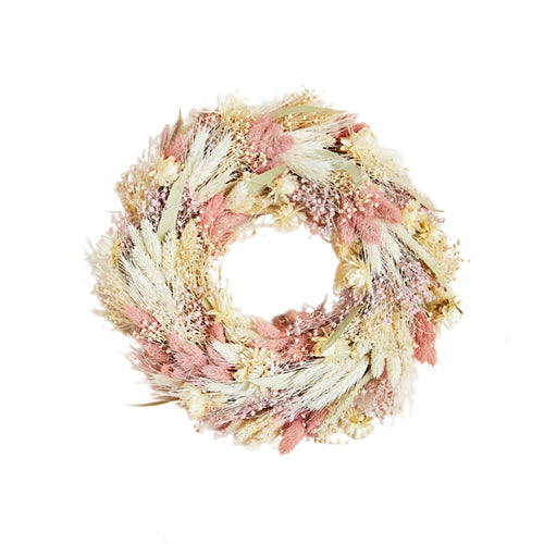 Wildflowers by Floriette Dried Flower Wreath - Blush