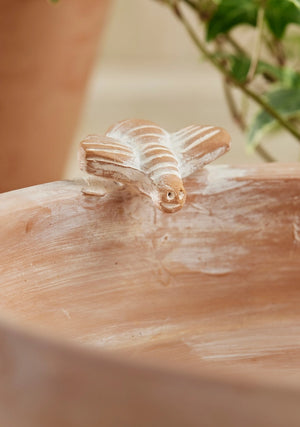 Namaste Terracotta Bird Bath/Feeder