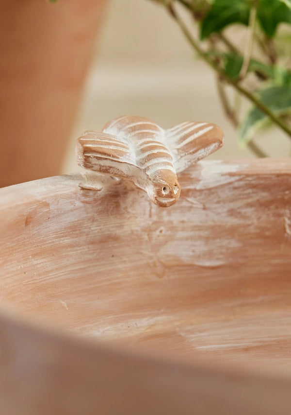 Namaste Terracotta Bird Bath/Feeder
