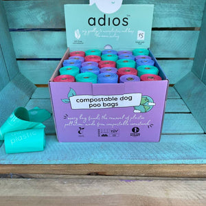 Adios Plastic Compostable Poo Bags - Bulk Buy