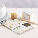 Eco Living Compostable Sponge Cleaning Cloths Printed - x4 Pack