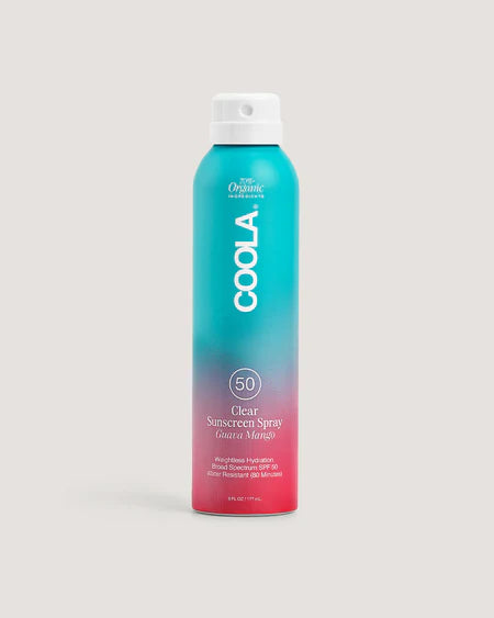 Coola Organic Suncream SPF 50 Guava Mango - Aluminium Spray Bottle