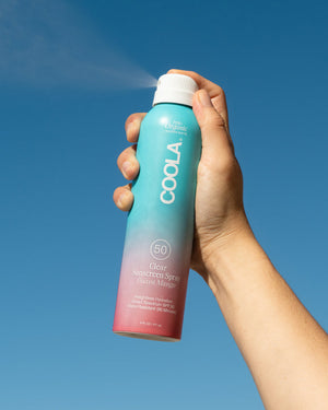 Coola Organic Suncream SPF 50 Guava Mango - Aluminium Spray Bottle