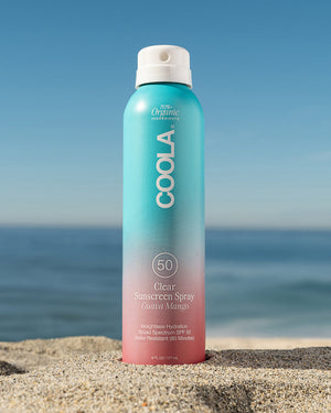 Coola Organic Suncream SPF 50 Guava Mango - Aluminium Spray Bottle