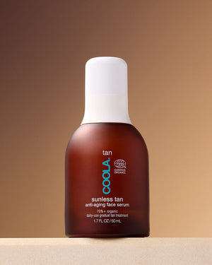 Coola Organic Sunless Tan Anti-Aging Face Serum - Glass Bottle
