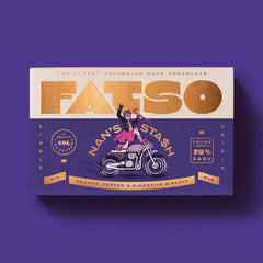 FATSO Vegetarian Chunky Chocolate Bar 150g - Nan's Stash Peanuts, Toffee and Digestives