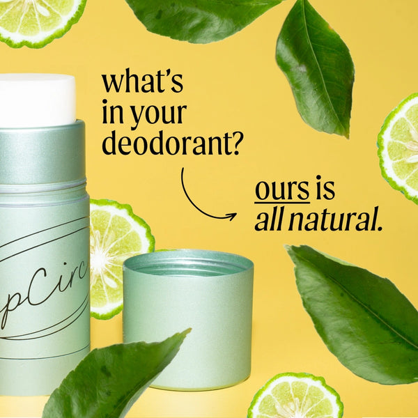 UpCircle Plastic Free Refillable Deodorant with Macadamia + Bergamot