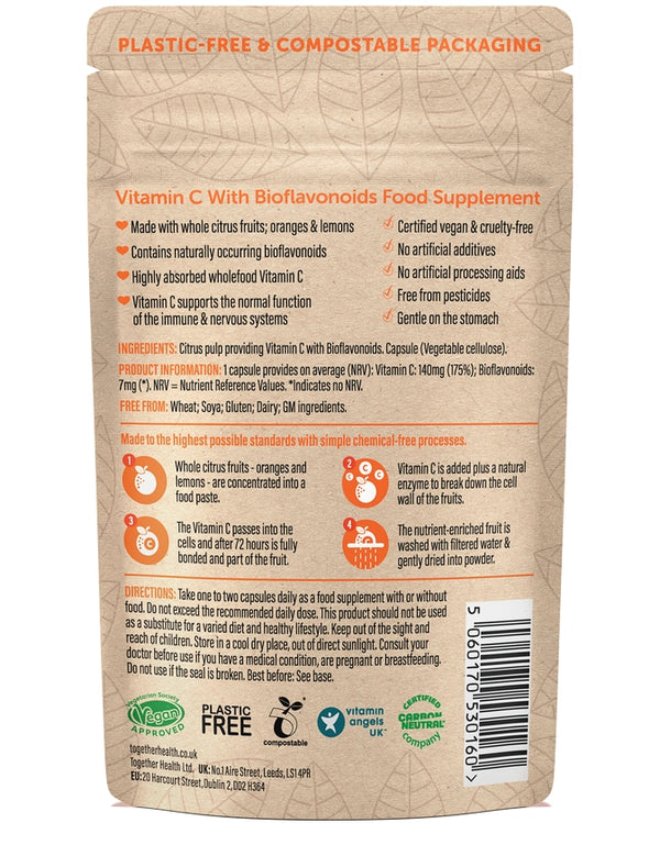 Together Health Vitamin C Vegan & Organic Supplement x30 – Compostable Packet