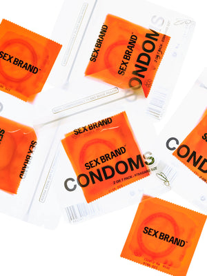 SEX BRAND™ Ultra Thin Vegan Condoms -x10 Pack
