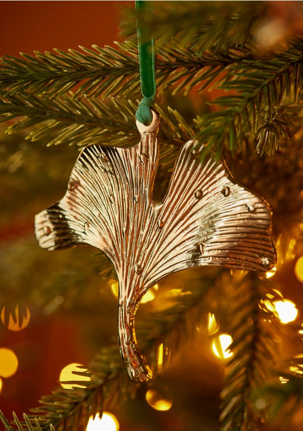 Namaste Botanical Leaf Christmas Tree Decoration - x8 Pack