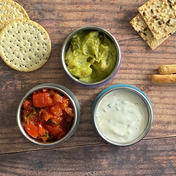 MoonMoon Stainless Steel Dressing & Dips Pots - x3 Pack