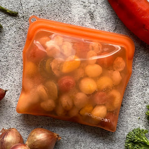 Moonmoon Reusable Silicone Food Bags Large - x2 Pack
