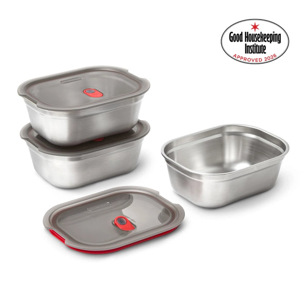 Black + Blum Stainless Steel Microwave-Safe & Leak Proof Lunch Box Set