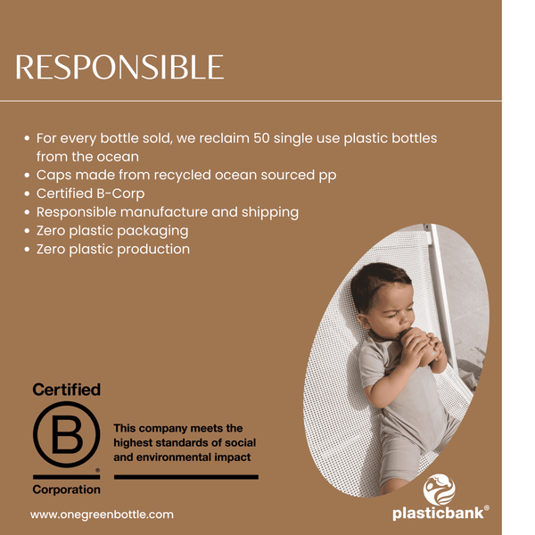 One Green Bottle Stainless Steel Baby Bottle 150ml