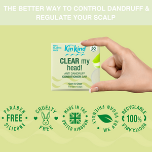 KinKind Anti Dandruff Conditioner Bar 50g - for Flaky Scalp