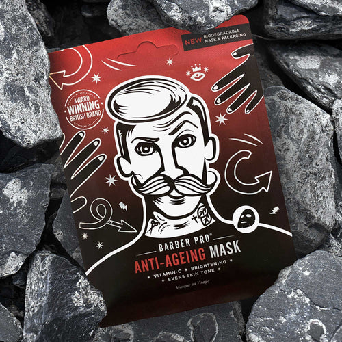 BARBERPRO 100% Compostable Sheet Face Mask for Men - Anti-Ageing