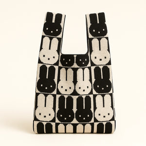 TOKEII Knitted Reusable Bag Medium - Recycled Polyester & Cotton Yarn