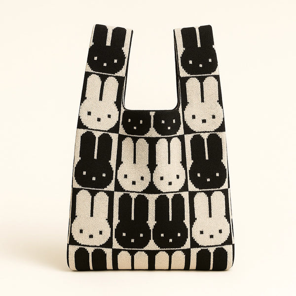 TOKEII Knitted Reusable Bag Medium - Recycled Polyester & Cotton Yarn