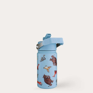 One Green Bottle Stainless Steel Kids Water Bottle 400ml - Gruffalo Blue