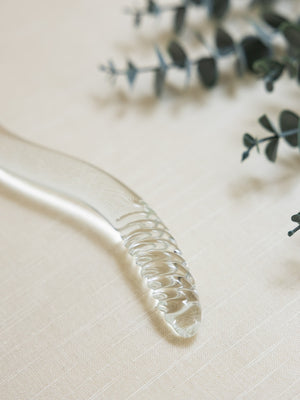 The Natural Love Company Tansy Wave - 10" Glass Dildo
