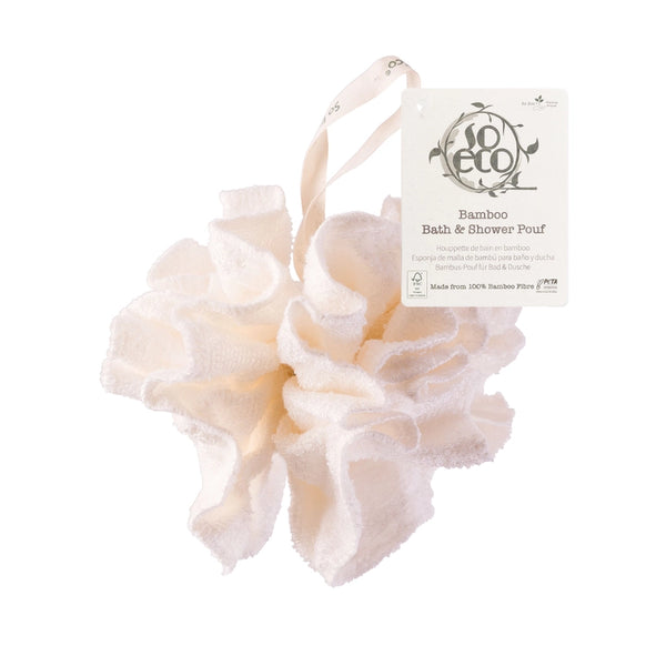 So Eco Natural Bamboo Bath & Shower Pouf
