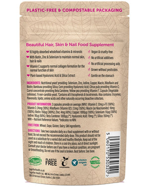 Together Health Hair, Skin & Nails Vegan & Organic Supplement x30 – Compostable Packet
