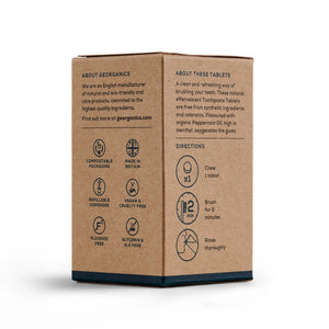 Georganics Toothpaste Tablets English Peppermint