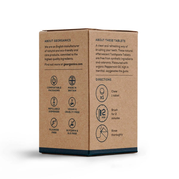 Georganics Toothpaste Tablets English Peppermint