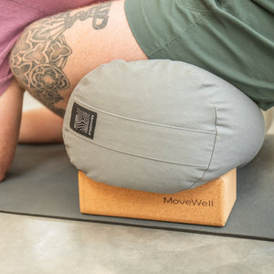 Movewell Yoga Bolster - 100% Organic Cotton and Buckwheat