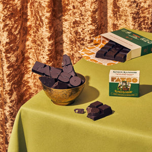 FATSO Vegan Chunky Chocolate Bar 150g - King's Ransom Mint, Pistachio & Cocoa Nibs