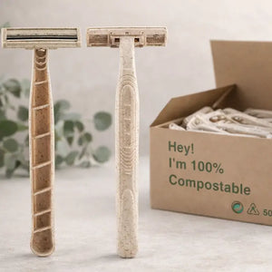 Conscious Generation Compostable Disposable Shaving Razors - x50 Pack